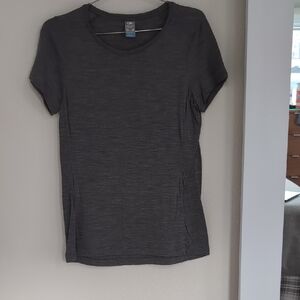 Icebreaker Merino Wool Charcoal Short Sleeve Tee